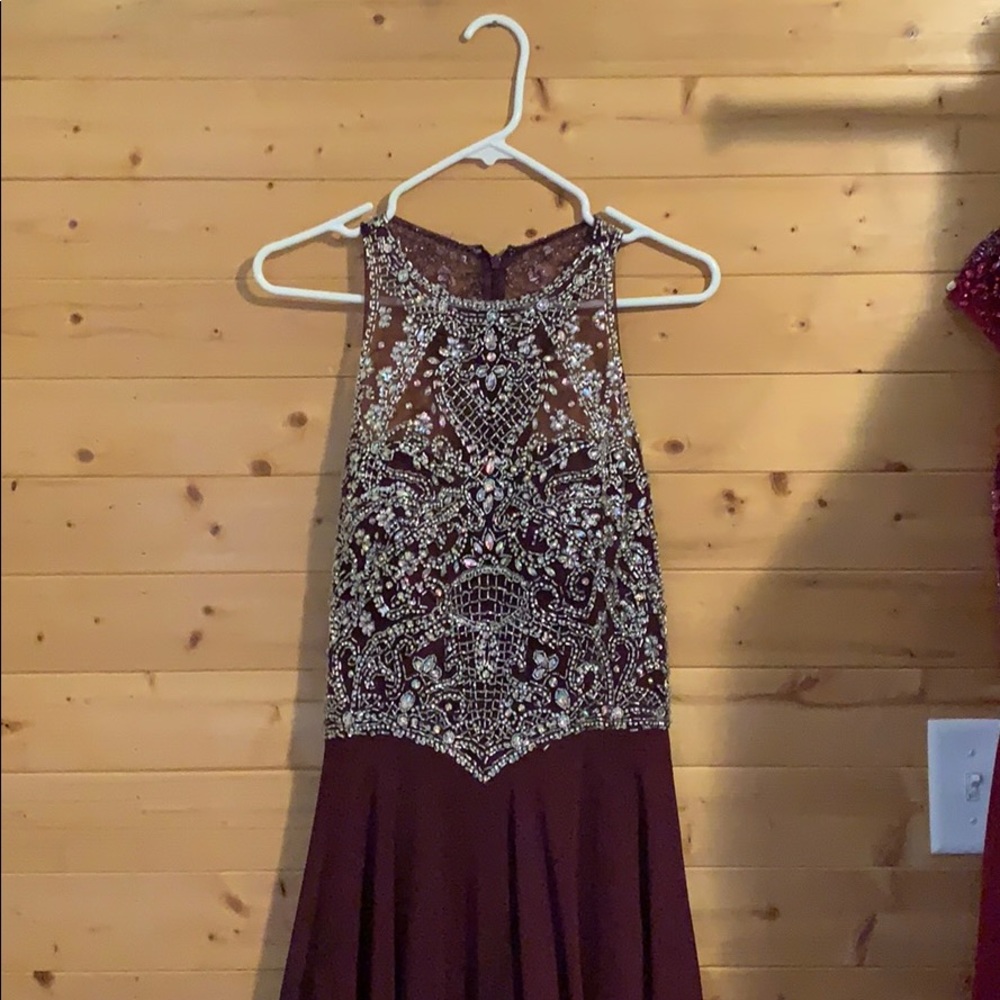 Eggplant purple Sherri hill dress